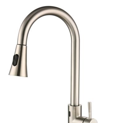 China Sense Faucets Premium Quality Touchless Sensor Feature Pull Down Kitchen Touchless Dismountable Sink Faucet for sale