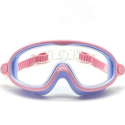 China Waterproof Anti Fog UV Protection PP Box Packing Competitive Advanced Lightweight Wide View Vision Swimming Goggles For Kids for sale