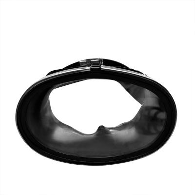 China Factory Price Classic Old School Single Lens Single Lens Stainless Steel Diving Dive Mask Wide Oval Round Shape For Spearfishing Scuba Diving Fishing for sale