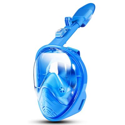 China 180 Full Tube Easy Foldable Wide Tube Air Intake Mask China Manufacturer Face Mask Kids Breath Snorkel Diving Mask for sale