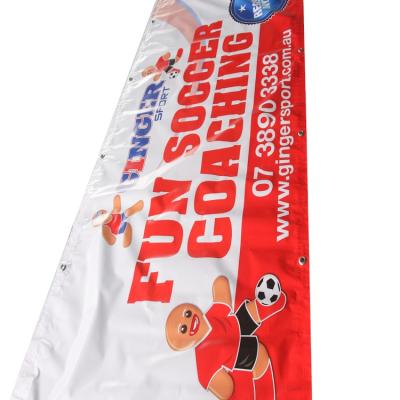 China Outdoor Advertising Custom Outdoor Display Durable And Roll Heavy Duty PVC Vinyl Banner With Grommet for sale