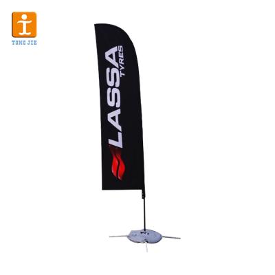 China Outdoor Advertising FLYING Flag with Printing Image, Flag Pole, Base and Carry Bag Beach Flag Feather Flag for sale