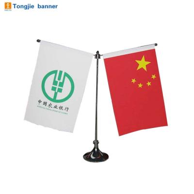 China Other Custom Design Mini Table Flag Stand For Decoration Or Advertising for sale