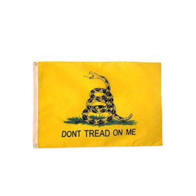 China Trump FLYING Handheld Waving Mini Support Flag With Pole Don't Tread On Me for sale