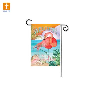 China Beautiful hanging seasonal garden flags for outdoor garden banner for sale