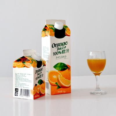 China 500ml/1L Low Fat Tropical Juice 100% Orange Juice Beverage OEM In China for sale