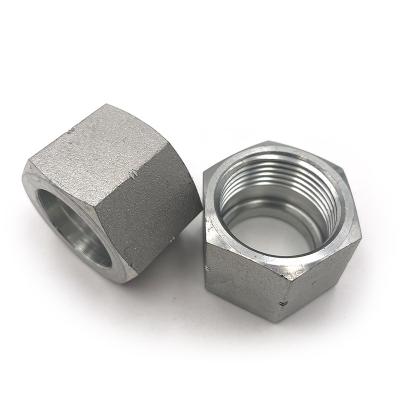 China Heavy industry good quality hose fitting nut with pipe thread for forging and CNC machining for sale