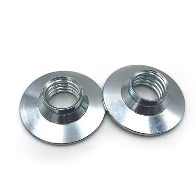 China ZINC Custom Machined Nut Round Carbon Steel Galvanized OEM CNC Machining Service for sale