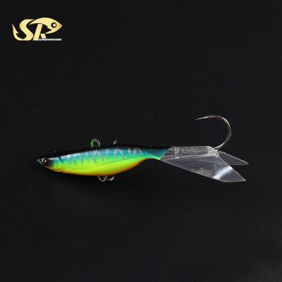 China Lead Top 6/8cm Long Tail 9.2/16g Rocker Lead Metal Hook Ice Fishing Jigs For Winter Fishing for sale