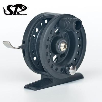 China Superior 50/60mm Factory Price Ice Fishing Reel Cheap Durable Metal High Reinforce Stainless Steel Plastic Shaft for sale