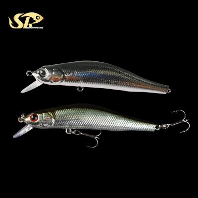 China Superior ABS Bionic Minnow Lure 9/11cm Triple Hooks 10.2/16.5g 3 Quality Combing Hard Minnow Fishing Lure for sale