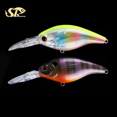 China Superiorfishing 70mm ABS Crankbait 14g Lure 3-6M Rattle Bait Deep Divers Crankbait Fishing Lures T027F for sale