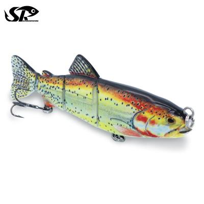 China Superiorfishing Durable 62.4g 155mm Salmon Swimbait 4 Segments Jointed Fishing Lure Giant Monster Hunter RH4603 for sale