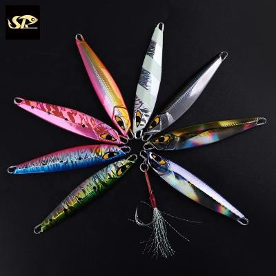 China SUPERIORFISHING 80g Advance Shore Jig Lure Metal Light Jig 80g Slow Jig Fishing Lures ATW46 for sale