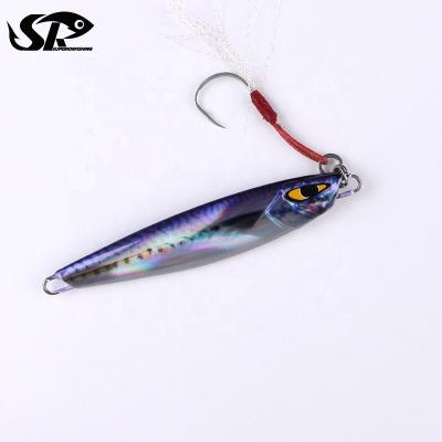 China SUPERIORFISHING 60g Advance Lure Metal Jig Shore Jig Lure Casting Saltwater Fishing Lures ATW46 for sale