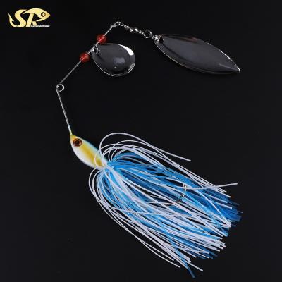 China SUPERIORFISHING Spinnerbait 21g 28g Booyah Jig Groundbait Indiana Willow Leaf Slow Spinner Fishing Lures SPDE SHKJ4SPDE for sale