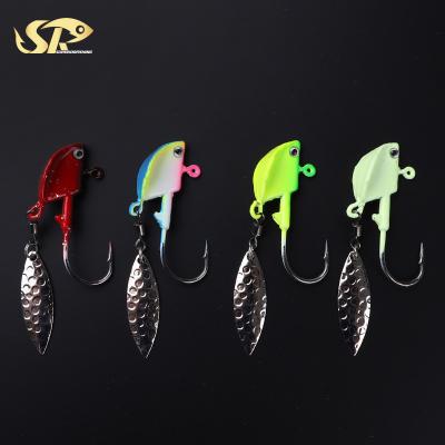 China Superiorfishing 5g 7g 10g Durable Head Lead Building Hook Fishing Lure With Sequins for sale