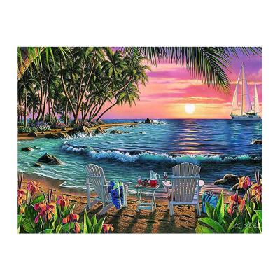 China Wholesale DIY 5D Diamond Painting Cartoon Full Kit Diamond Painting Art Wall Decoration Cavas Printing Landscape Painting for sale