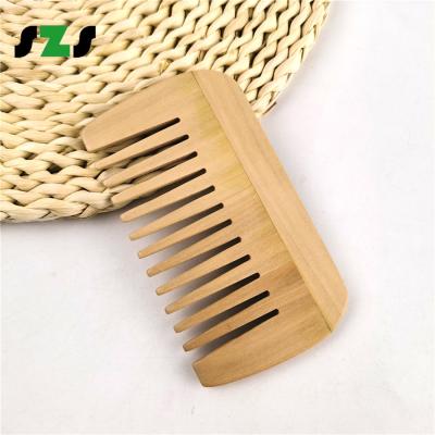 China Customized Independent Printing Wholesale Biodegradable Bamboo Comb Customized Packing Logo Color 100% Natural for sale