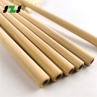 China Drinking Disposable Natural Bamboo Straw for sale