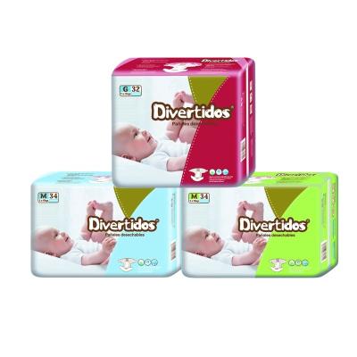 China Disposable Korean Infant Diapers Good Quality OEM Style Printed Disposable Diapers For Baby for sale