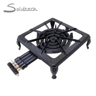 China Best Cast Iron Propane 4 Ring Cast Iron Large Outdoor Gas Burner for sale