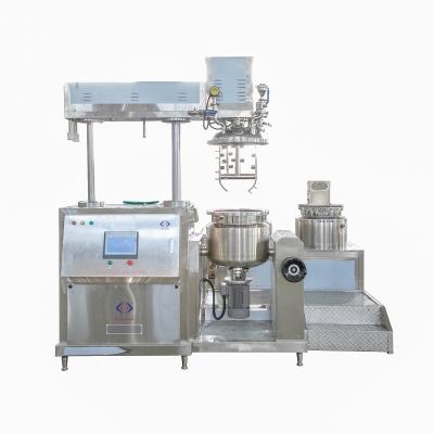 Cina 100L High Quality Chemical Lab Using Small Scale Vacuum Mixer Machine Emulsifying Mixer For Cosmetic Cream in vendita