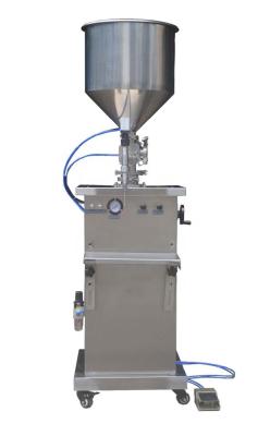 China Semi Automatic Gel Liquid Cosmetic Piston Filling Machine Pneumatic Food Shampoo Filling Machine Te koop