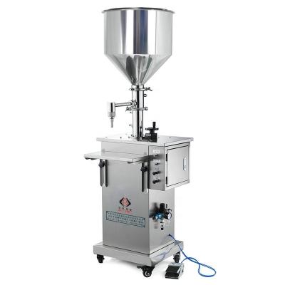 China Semi-automatic Food Cream Filling Liquid Filling Machine Small Bottle Filling Machine zu verkaufen