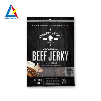 China Large Barrier Quality Laminated Material Beef Jerky Packaging Bags for sale