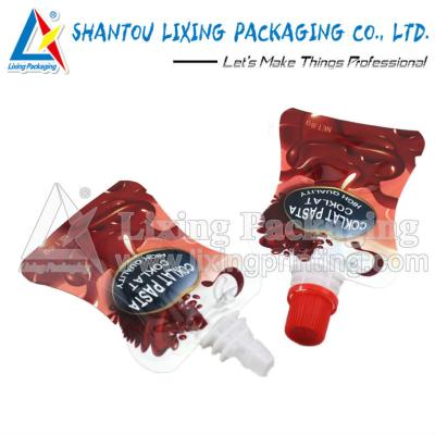 China PACKAGING Barrier LIXING Pasteurization Compression Pasta 3 Side Seal Spout Pouch Bag for sale