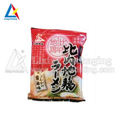 China Barrier LIXING PACKAGING Plastic Cylinder Instant Noodles Ravioli Packaging Bag for sale