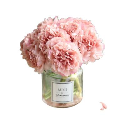 China Wholesale Juan fabric factory simulation peony flower wedding decoration home furniture simulation peony flower for sale