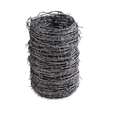 China Farm Customized Length Galvanized Security Fence Steel Twisted Barbed Wire Without Burr for sale