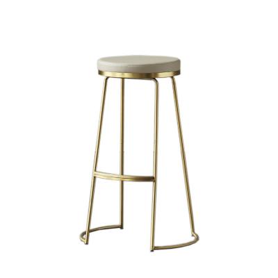 China Simplicity Modern Bar Chair Modern Affordable Gold Counter Stool And High Table for sale