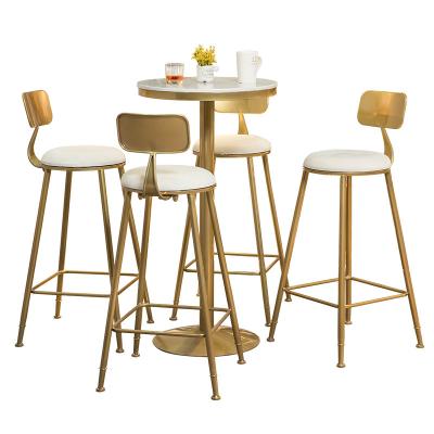 China Modern Wedding Round Bar Stool Kitchen Mini High Pub Table And Chair Set for sale