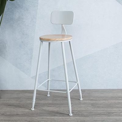 China Modern simple design metal/chrome bar stool bar chair leg legs with wood seat for sale