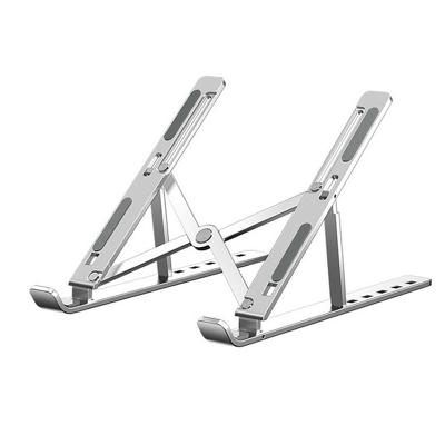 China Portable Aluminum Stand 6 Angles Height Adjustable Foldable (Height) Ergonomic Notebook Stand For Desktop Macbook Computer for sale