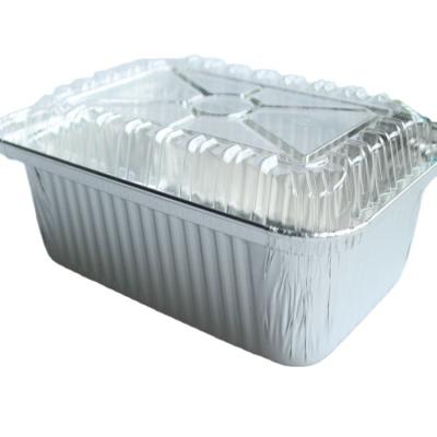 China Disposable Colorful Food Square Aluminum Foil Food Container Cupcake Baking Tray for sale