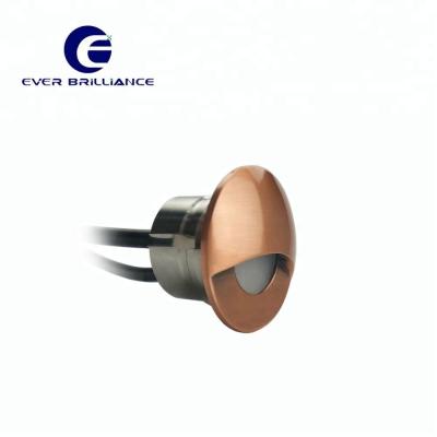 China Outdoor Plinth Stair Path Light / Garden Eyelid LED 12V Copper Include Mains Cable Conductor for sale