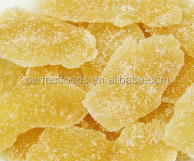 China 2017 Cultures high quality dry sugar crystallized ginger slices and dry sugar ginger cubes for sale for sale