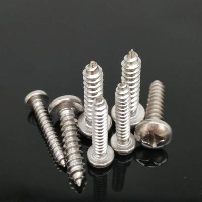 China Stainless Steel 304 Round Head Phillips Pan Self Tapping Screw for sale