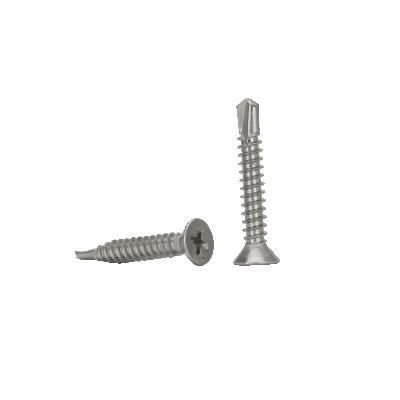 China Stainless steel csk head self drilling cross head screw for sale