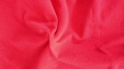 China Thin / Thick 5% Spandex Plain Dyed French Terry Knit Fabric Red Color for sale