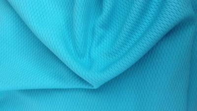 Chine Poly tissu de double Knit de piqué du bleu 100% pour l'habillement/literie de vêtements de sport à vendre