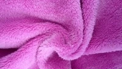 China Adult Or Baby Blanket Velour Fleece Fabric ,  Anti - Static Super Soft Velboa Fabric for sale