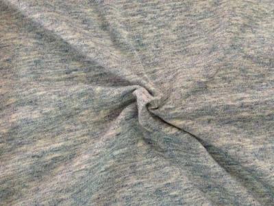 China Gray Drop Needle Interlock Knit Fabric With Wicking & Anti - Bacterial Finish for sale