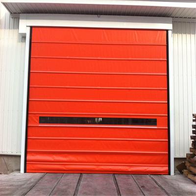 China Waterproof Rolling Shutter Safety Main Gate Folding up Stack Fabric Stacking Fast Rapid Roller Shutter Door for sale