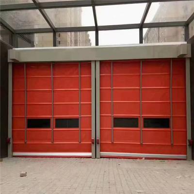 China Folding Screen High Speed Rolling Shutter Safety  Folding up Stack Fabric Stacking  Roller Shutter Door for sale