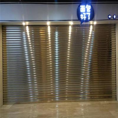 China Waterproof Stainless Steel safe waterproof Remote Control Metal Security Rolling Shutter Door for sale